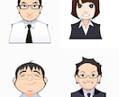 お写真から似顔絵を作成いたします ホームページや名刺に　プレゼントや記念に イメージ1