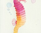 海の生き物のイラストを描きます 海の生き物をほのぼのタッチでお描きいたします。 イメージ1