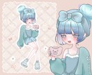 修正何度でもOK！可愛いイラストをお描きします SNSアイコン・ヘッダー・サムネ・立ち絵など イメージ1