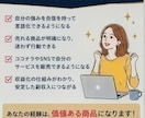 あなたの強みを分析し売れる商品を設計します 経験・得意を収益化できる形に整理します イメージ6