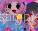 歌ってみたのサムネイルを描きます 私のだけの病みかわの絵柄であなたのキャラを用いたサムネイル イメージ7