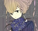 SNSのアイコン描きます サンプルのような絵柄で女の子を描きます イメージ2