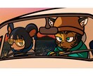 ちょっとヤンチャでポップなイラスト描きます テレビイラストも描くイラストレーターが個性的な絵を作成！ イメージ6