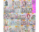 そっくりでかわいい新築引越開店祝い似顔絵描いてます 最短当日発送☆1500円～☆プロ職人の色紙筆画水彩☆送料込み イメージ7