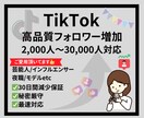 TikTokフォロワーを増加させます 【高品質フォロワー1人1円】2,000人～プロモーション イメージ1