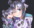 ＳＤ〜通常頭身のキャラデザイン承ります 幅広い用途に対応したキャラの立ち絵を作成します！ イメージ1