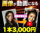 画像を元に仕草やカメラ演出を加えた動画を製作します ｜SNS・投稿用｜TikTok・リール・YouTube対応 イメージ1