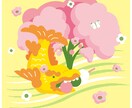 フラットでPOPなオリジナルイラスト作成します ★カラーOK★ビジネス・アイコンなど様々な用途で制作可能！ イメージ1