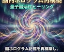 脳内ホログラム再構築　量子脳活性ヒーリングします 脳ホログラム記憶を再構築し、 過去・現在・未来の意識歪み修正 イメージ10