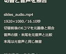 スライドと音声を説明動画MP4にまとめます 画像20枚・音声10分までを1本のMP4に イメージ3