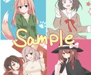 SNS等、ブログ等のヘッダー描きます 萌え絵等の可愛い系のイラスト承ります イメージ3