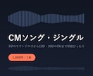 CMソング・サウンドロゴを秒数ぴったりで作ります 5秒のロゴから15・30秒のCMまで。2案から選べます イメージ2