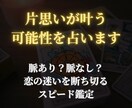 片思いが報われる可能性を占います 脈あり？脈なし？恋の迷いを断ち切るスピード鑑定 イメージ1