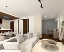 マンション・戸建てのインテリアコーディネートします 住まいの内装や家具を3Dパースを使ってコーディネートします◯ イメージ3