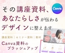 Canvaで講座・セミナー資料を作成します 世界観が伝わる、自分で編集できる講座スライドへ イメージ1