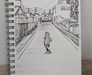 おしゃれなスケッチ風イラスト描きます 文章媒体作品の挿絵や目を引くイラストが欲しい方にオススメです イメージ3