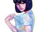 小説の表紙などのイラストをリアルタッチで作成します 昭和・平成を感じる、レトロ風に作成します イメージ1