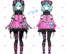 Live2D用のパーツ分けイラストを制作します あなただけの個性的で可愛いモデルを描きます イメージ2
