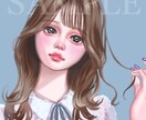 キラッとした質感や透明感のある人物の絵を描きます SNSアイコンや配信用のイラスト等にも！ イメージ7