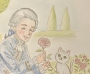 色鉛筆でロココイラストを描きます クラシカルなら任せてください！ロココ好きな方お待ちしてます！ イメージ7