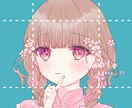 目がキラキラした女の子のイラストを描きます サムネイルやアイコンにお使いください イメージ5
