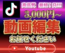 格安YouTube TikTokの編集承ります TikTok最短１日納品！高品質！サムネもお任せください！ イメージ1