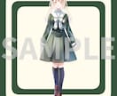 表情パーツ分け済制服お嬢様の立ち絵を販売します パーツを組み合わせて自由に表情差分を作れます イメージ6