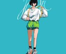 お洒落な1枚イラストを描きます お洒落＆かわいさのあるイラストが好きな方にオススメします イメージ2