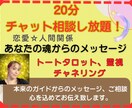 20分相談し放題☆恋愛・人間関係鑑定いたします 片思い・両想いそっと相談したい方へ魂メッセージお伝えします。 イメージ1