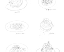 おしゃれに食べ物のイラスト描きます ●メニュー、フリーペーパー、名刺、ブログに！ イメージ6