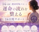 14日間｜運命好転サポートをします 一人で頑張り続けてきたあなたへ。運命を整える14日間サポート イメージ1