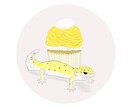 SNSアイコンに！ユーモラスな動物イラスト描きます 何とも言えない味のある表情の動物たちを手描きイラストで表現 イメージ1
