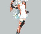 イラスト　アイコン制作いたします お客様のお顔でメカ風アイコン制作出来ます イメージ2