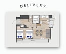 おしゃれなイラスト間取り図を制作します 雰囲気伝わるおしゃれなイラスト間取り図 イメージ4