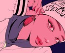 プリクラのように可愛く盛れるイラストを描きます SNSアイコンやプレゼントにどうぞ♪ イメージ5