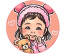 お子様の似顔絵アイコンをお作りします LINEに♡写真ではなく我が子らしい似顔絵アイコンに イメージ6