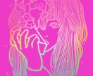現役ドレスデザイナーがポップなイラストお描きします ⭐︎カラフルで可愛い世界にひとつのイラストをあなたに⭐︎ イメージ5