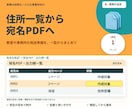 住所一覧から宛名PDFを作る道具を制作します 教室や事務所の発送準備を、一覧からまとめて イメージ1