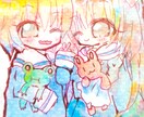 アナログで可愛いイラストかきます アナログで2頭身～3頭身のふわふわなキャラを描きます。 イメージ1