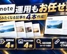 3万円でX運用＋note運用をまとめて代行します Xポスト60本＋note記事4本！1か月間の運用特典付き！ イメージ5