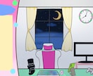 Vtuber配信用背景・配信画面描きます ゲーム背景や、部屋背景イラストも！ イメージ3