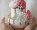 お花いっぱい✳︎のクレイケーキお作りします 結婚式のウェルカムスペースにお子様のお祝い贈り物にどうぞ☆ イメージ3