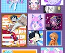 SNS用デフォルメアイコンイラスト作成します キャラクターが際立つSNSの【顔】！描きます！ イメージ3