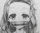 イラストオーダー　鉛筆画かきますます あなたの好きなキャラクター鉛筆画で色紙に絵をかきます イメージ2