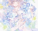 キラキラした儚いイラストを制作します 動画、サムネイル、アイコン、ヘッダー、プレゼント用に！ イメージ1