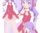 シンプルかわいい女の子イラストを描きます 二頭身キャラも描けますのでお気軽にご相談ください！ イメージ1