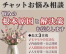 チャット￤悩みの根本原因と解決策をお伝えします 解決しない悩みも構造と法則を駆使して寄り添いながら説明します イメージ1