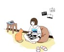 シンプル・かわいい・おしゃれ系イラスト描きます 商用OK！雑誌やwebの挿絵など希望のトーンに合わせて作成！ イメージ1