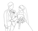 シンプルな線画お描きします 大切な１日を線画イラストにして残しませんか イメージ2