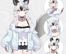 Vtuberキャラデザ、イラスト制作いたします 様々なご活動のお手伝いができれば嬉しいです。 イメージ2